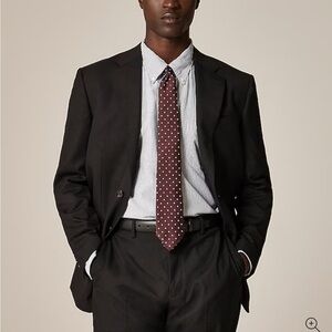 J. Crew & Ing. Loro Piana Black Suit Jacket 42R 100% Wool